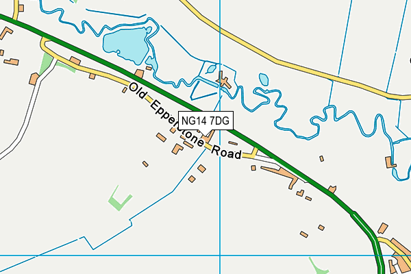 NG14 7DG map - OS VectorMap District (Ordnance Survey)