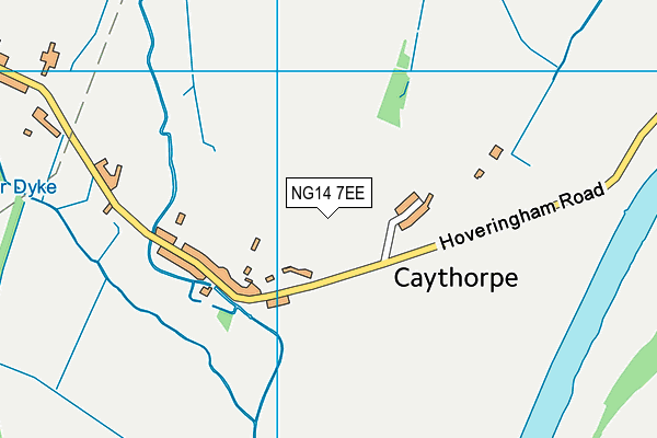 NG14 7EE map - OS VectorMap District (Ordnance Survey)