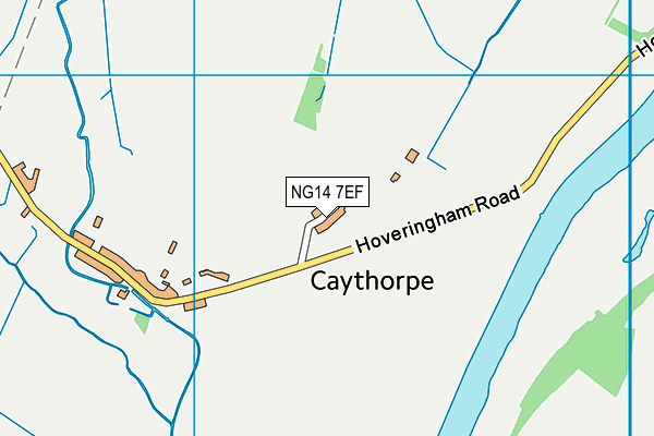 NG14 7EF map - OS VectorMap District (Ordnance Survey)