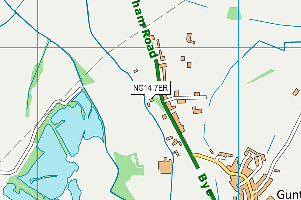 NG14 7ER map - OS VectorMap District (Ordnance Survey)