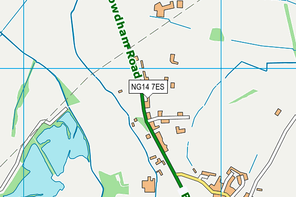 NG14 7ES map - OS VectorMap District (Ordnance Survey)