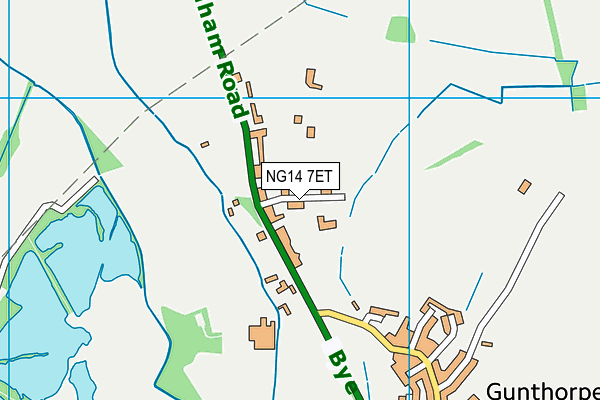 NG14 7ET map - OS VectorMap District (Ordnance Survey)