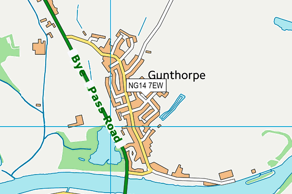 Gunthorpe CofE Primary School map (NG14 7EW) - OS VectorMap District (Ordnance Survey)