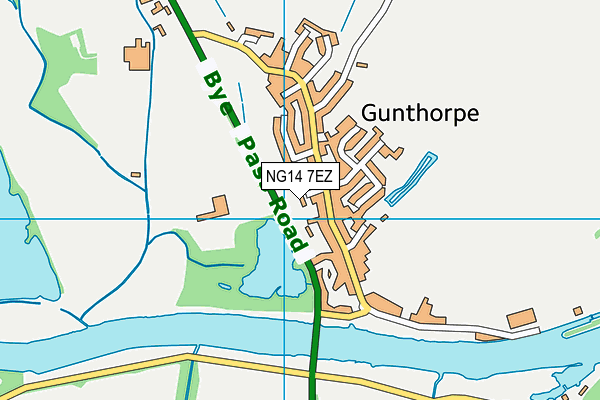 NG14 7EZ map - OS VectorMap District (Ordnance Survey)