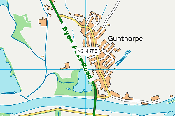 NG14 7FE map - OS VectorMap District (Ordnance Survey)