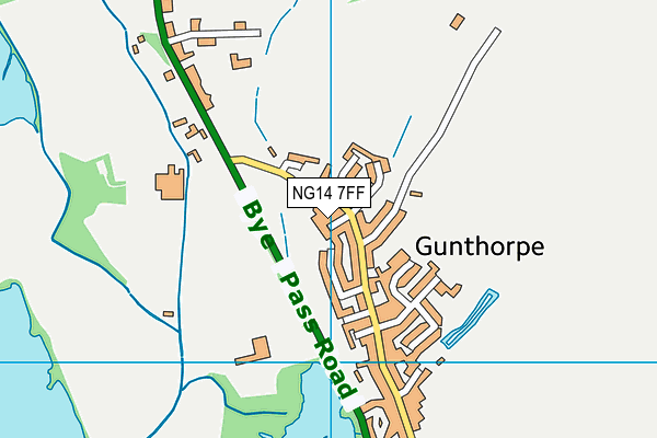 NG14 7FF map - OS VectorMap District (Ordnance Survey)