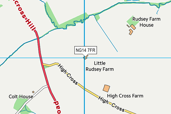 NG14 7FR map - OS VectorMap District (Ordnance Survey)