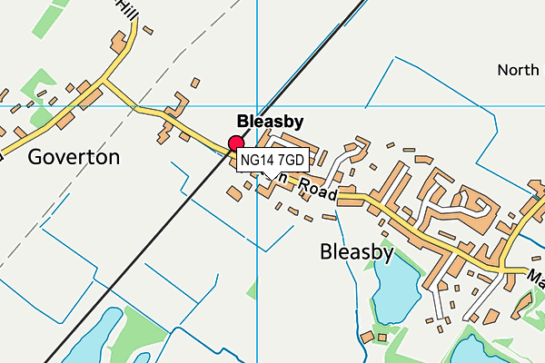 Bleasby Church of England Primary School map (NG14 7GD) - OS VectorMap District (Ordnance Survey)