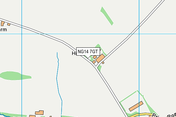 NG14 7GT map - OS VectorMap District (Ordnance Survey)
