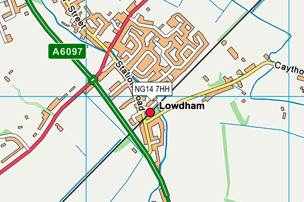 NG14 7HH map - OS VectorMap District (Ordnance Survey)