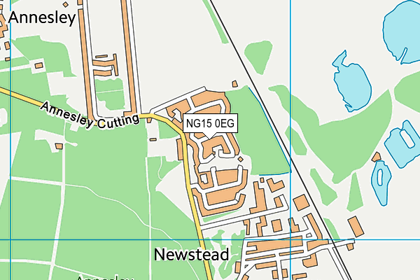NG15 0EG map - OS VectorMap District (Ordnance Survey)