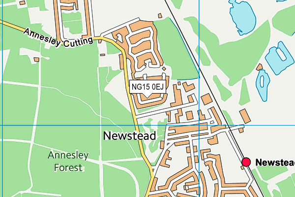 NG15 0EJ map - OS VectorMap District (Ordnance Survey)