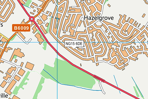 NG15 6DE map - OS VectorMap District (Ordnance Survey)