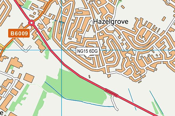 NG15 6DG map - OS VectorMap District (Ordnance Survey)