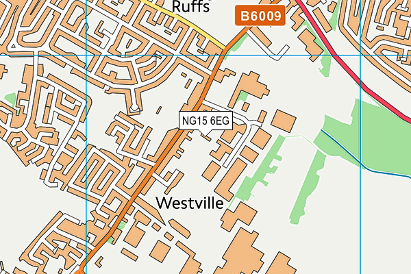 NG15 6EG map - OS VectorMap District (Ordnance Survey)