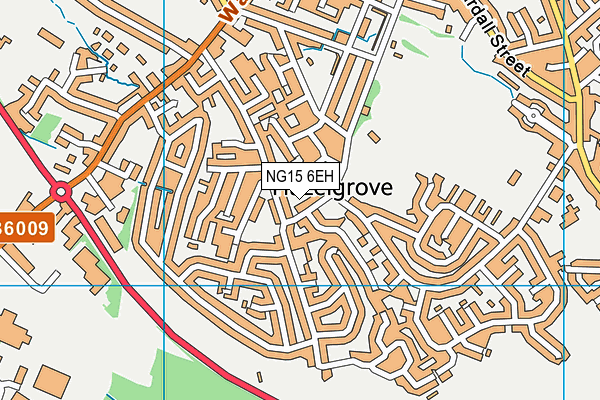 NG15 6EH map - OS VectorMap District (Ordnance Survey)