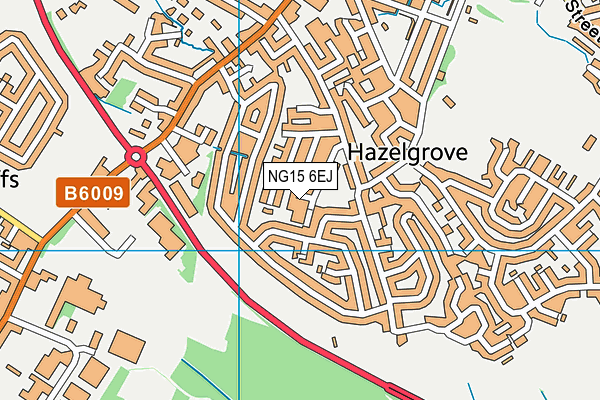 NG15 6EJ map - OS VectorMap District (Ordnance Survey)