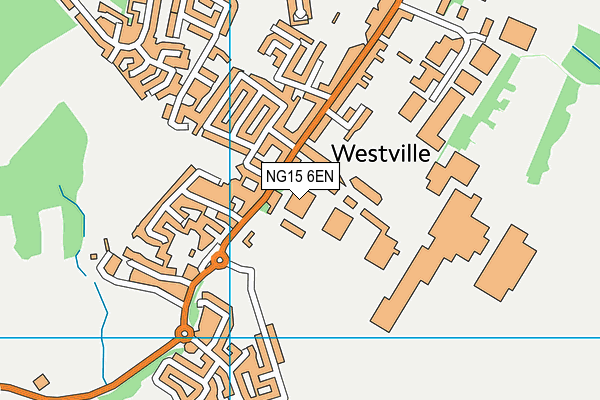 NG15 6EN map - OS VectorMap District (Ordnance Survey)