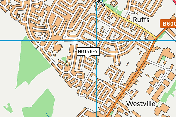 NG15 6FY map - OS VectorMap District (Ordnance Survey)