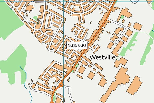 NG15 6GQ map - OS VectorMap District (Ordnance Survey)