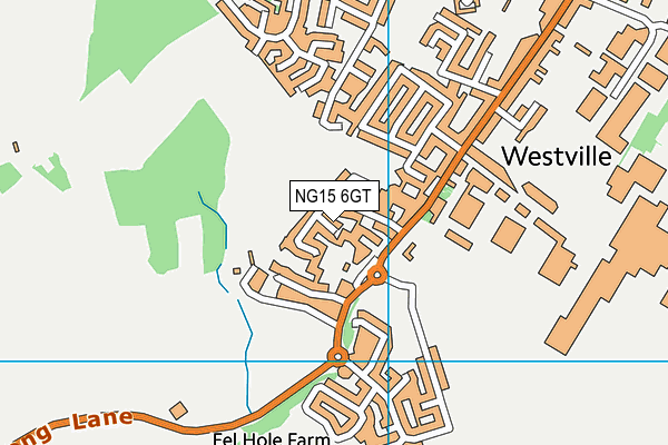 NG15 6GT map - OS VectorMap District (Ordnance Survey)