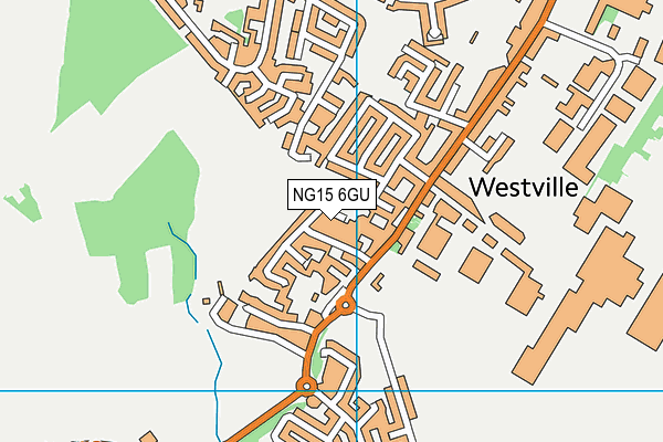 NG15 6GU map - OS VectorMap District (Ordnance Survey)