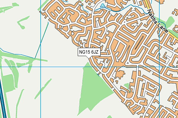 NG15 6JZ map - OS VectorMap District (Ordnance Survey)