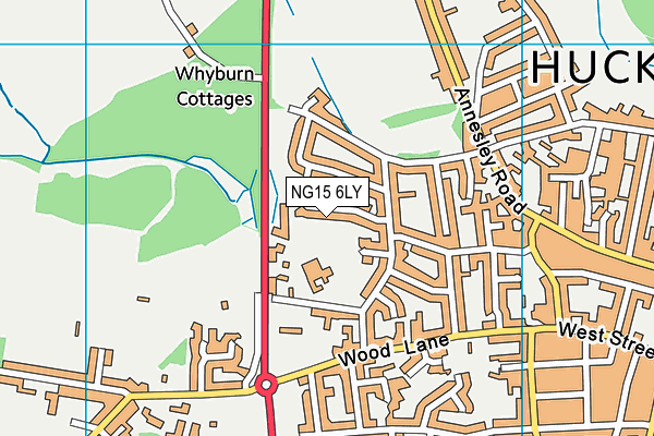 NG15 6LY map - OS VectorMap District (Ordnance Survey)