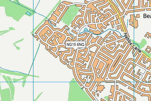 NG15 6NQ map - OS VectorMap District (Ordnance Survey)