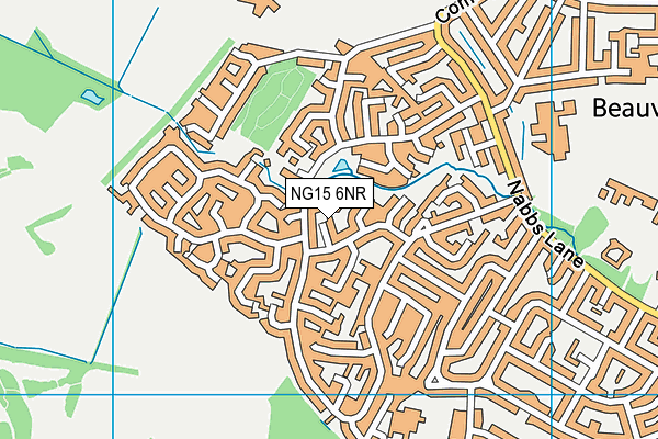 NG15 6NR map - OS VectorMap District (Ordnance Survey)