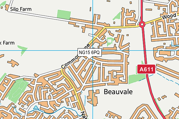 NG15 6PQ map - OS VectorMap District (Ordnance Survey)