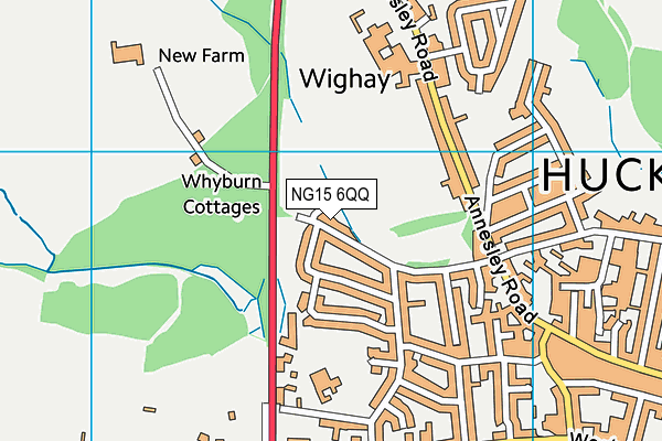NG15 6QQ map - OS VectorMap District (Ordnance Survey)