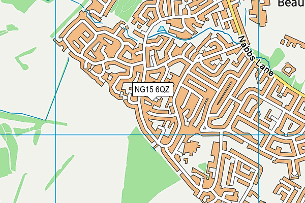 NG15 6QZ map - OS VectorMap District (Ordnance Survey)