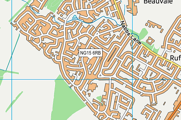 NG15 6RB map - OS VectorMap District (Ordnance Survey)