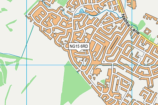 NG15 6RD map - OS VectorMap District (Ordnance Survey)