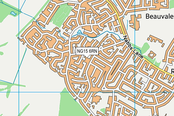 NG15 6RN map - OS VectorMap District (Ordnance Survey)
