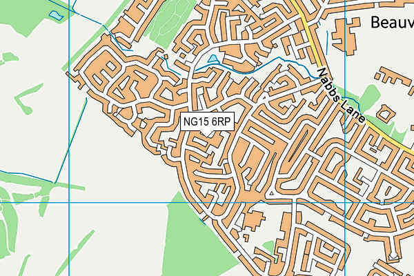NG15 6RP map - OS VectorMap District (Ordnance Survey)