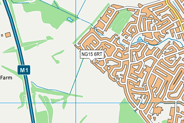 NG15 6RT map - OS VectorMap District (Ordnance Survey)