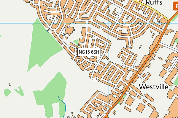 NG15 6SH map - OS VectorMap District (Ordnance Survey)