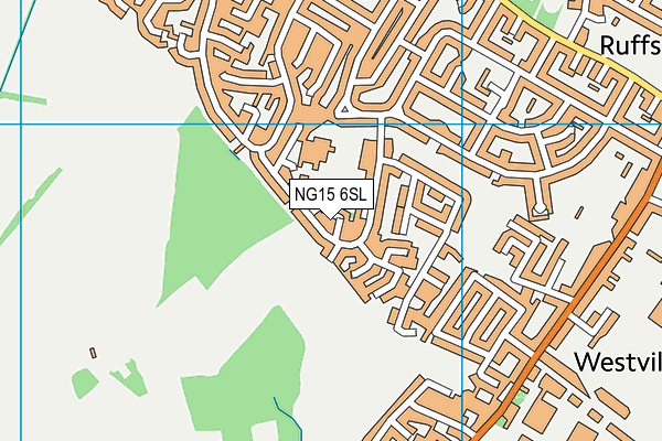 NG15 6SL map - OS VectorMap District (Ordnance Survey)