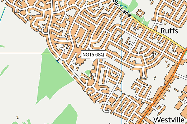 NG15 6SQ map - OS VectorMap District (Ordnance Survey)