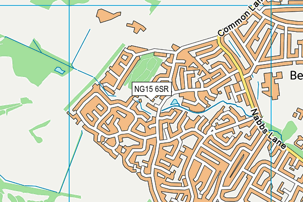 NG15 6SR map - OS VectorMap District (Ordnance Survey)