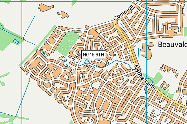 NG15 6TH map - OS VectorMap District (Ordnance Survey)