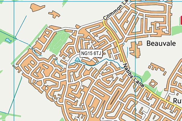 NG15 6TJ map - OS VectorMap District (Ordnance Survey)