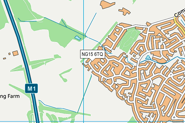 NG15 6TQ map - OS VectorMap District (Ordnance Survey)
