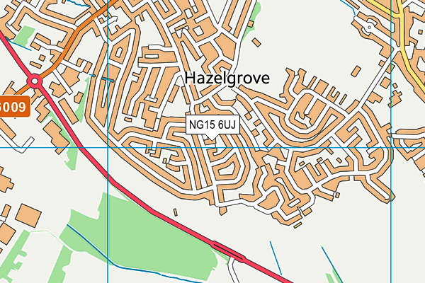 NG15 6UJ map - OS VectorMap District (Ordnance Survey)