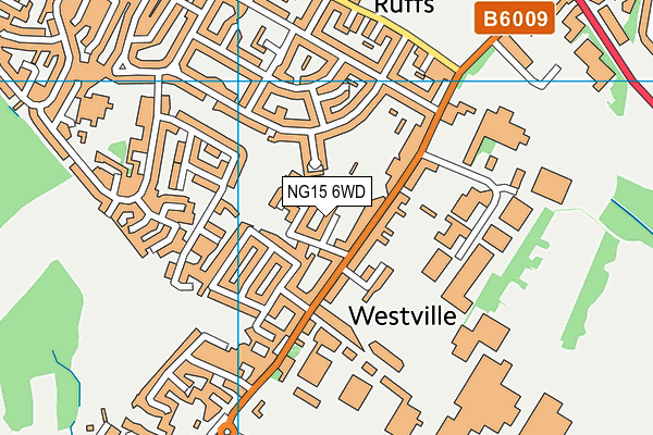 NG15 6WD map - OS VectorMap District (Ordnance Survey)
