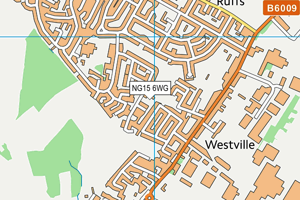 NG15 6WG map - OS VectorMap District (Ordnance Survey)
