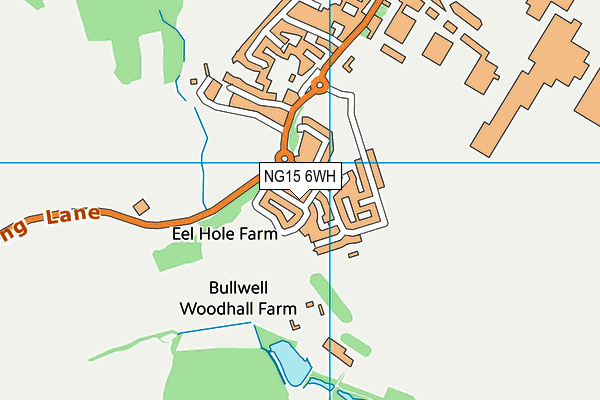 NG15 6WH map - OS VectorMap District (Ordnance Survey)