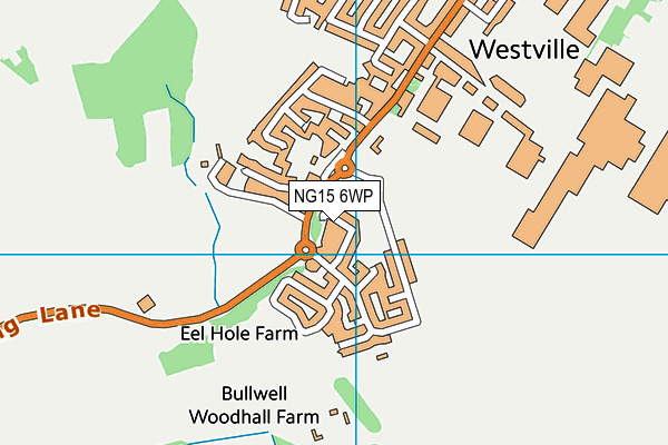 NG15 6WP map - OS VectorMap District (Ordnance Survey)